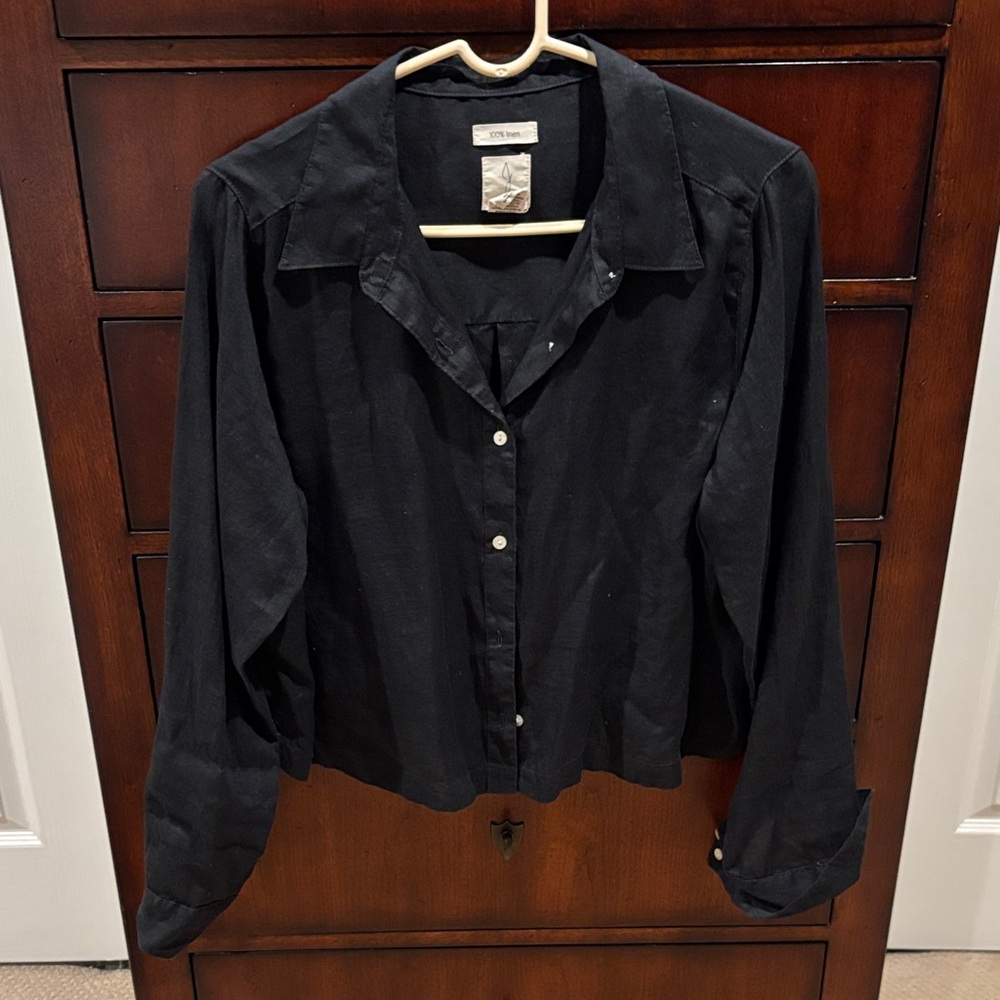 Joie Black Button-Down Shirt